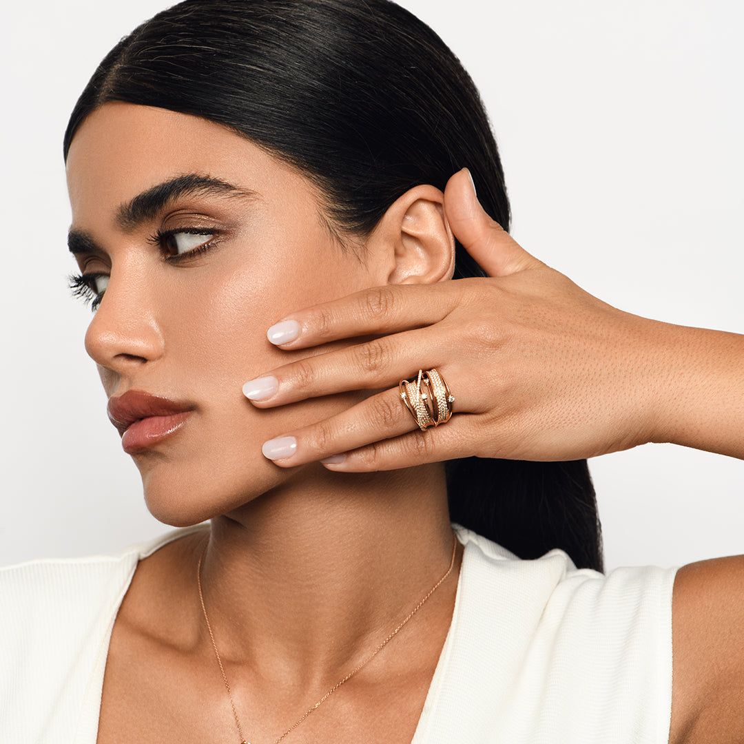 Midnight Rose Diamond Ring - Large