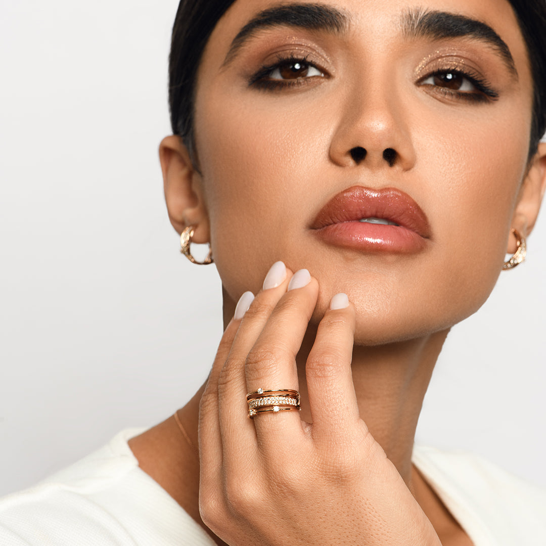 Midnight Rose Diamond Ring - Small