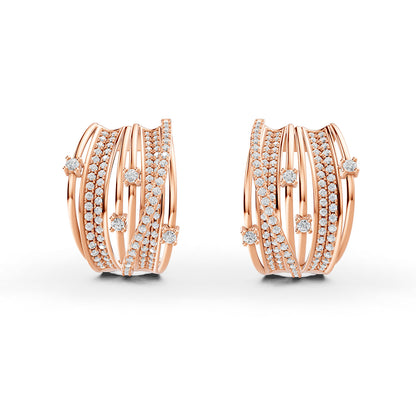 Midnight Rose Diamond Earrings - Large by Liali Jewellery - shop diamond jewellery online through www.lialijewellery.com - world wide shipping- free delivery in UAE 