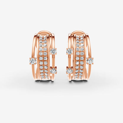 Midnight Rose Diamond Earrings - Small by Liali Jewellery - shop jewellery online through www.lialijewellery.com - world wide shipping - free delivery in UAE 