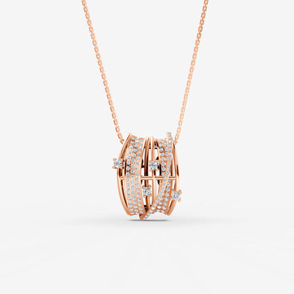 Midnight Rose Diamond Pendant - Large by Liali Jewellery | Shop Online 