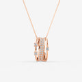 Midnight Rose Diamond Pendant - Medium by Liali Jewellery - shop diamond jewellery online through www.lialijewellery.com -  world wide shipping - free delivery in UAE 