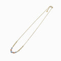Tri-Color Diamond-Cut Sphere Necklace in 18K Gold