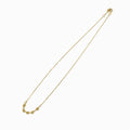 Delicate Floral Cluster 18K Yellow Gold Dainty Necklace
