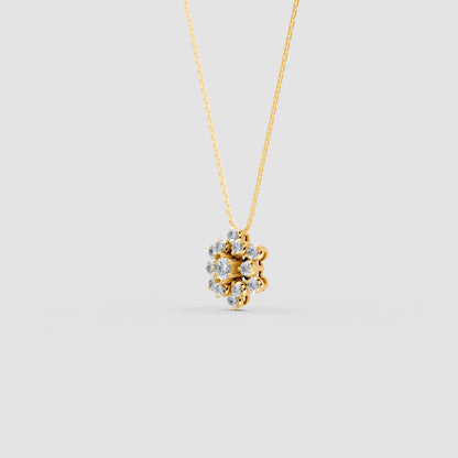 Nakshatra Stellar Brilliance Diamond Cluster Pendant