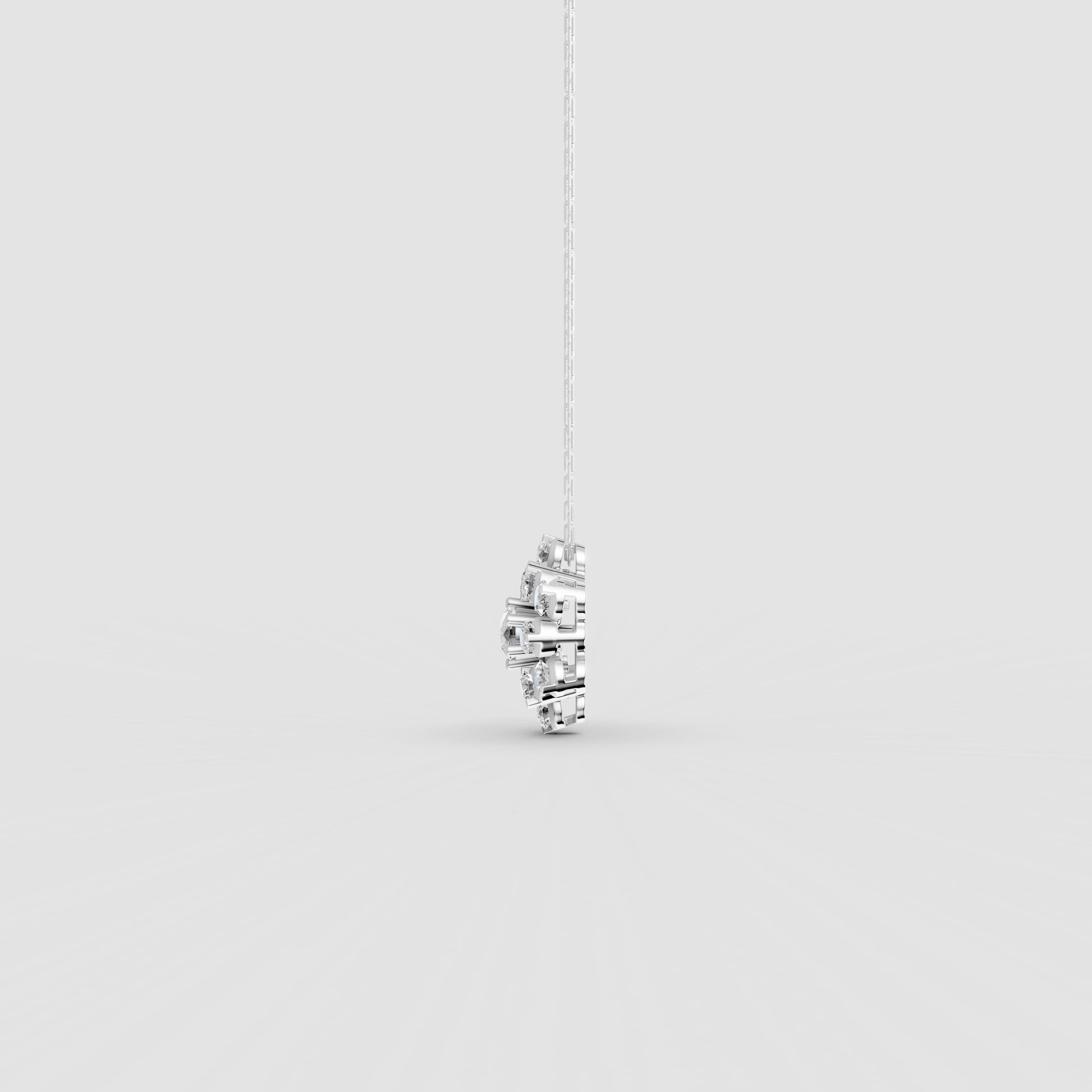 Nakshatra Stellar Brilliance Diamond Cluster Pendant