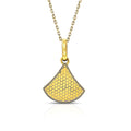 Honeycomb Arc 18K Gold Pendant