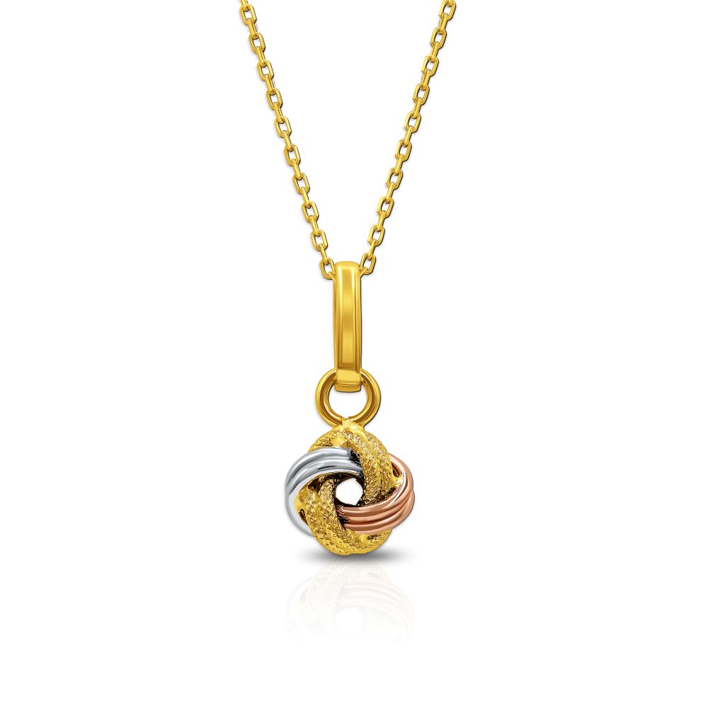 Golden Trio 18K Gold Pendant