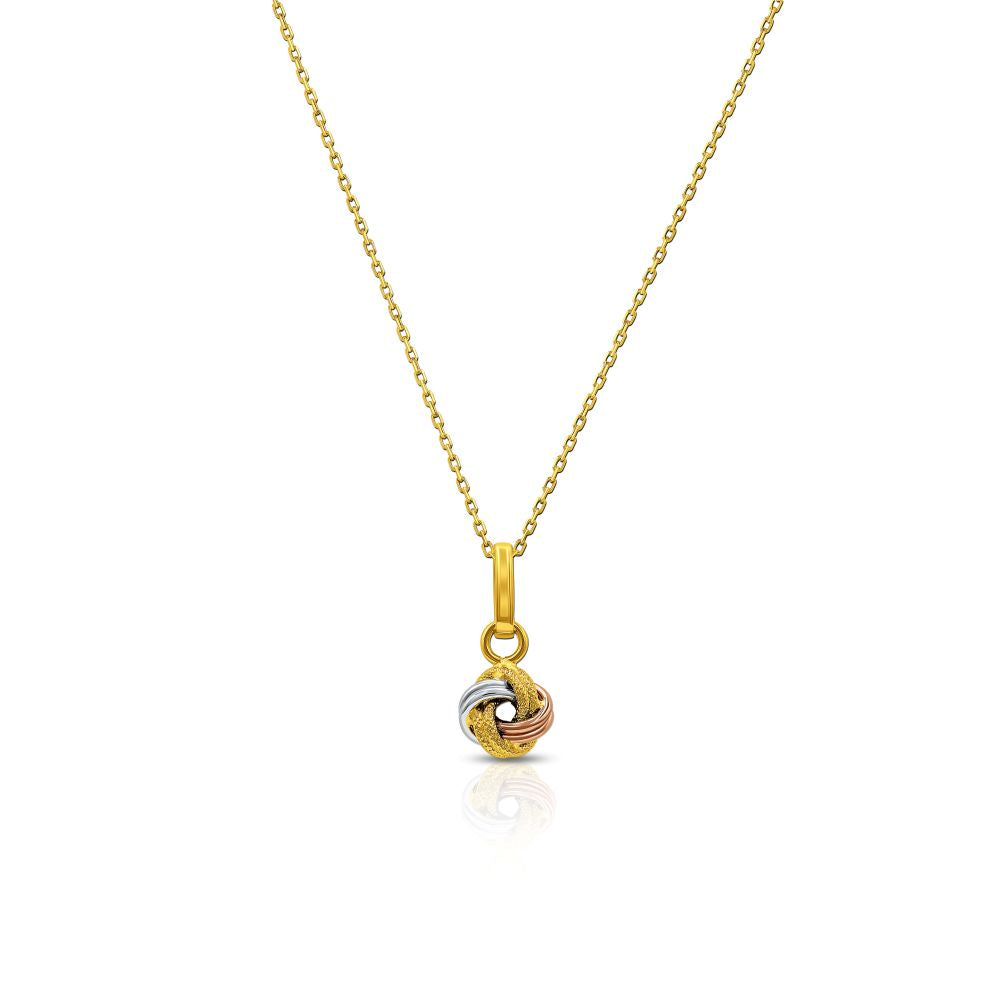 Golden Trio 18K Gold Pendant
