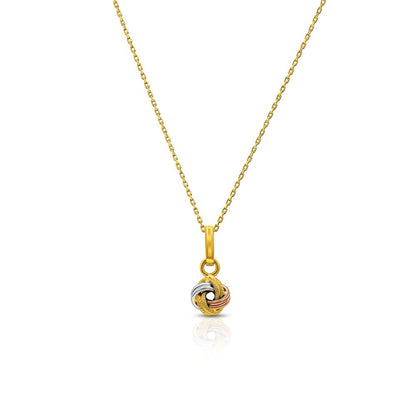 Golden Trio 18K Gold Pendant