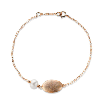 Pearl necklace in 18k Yellow Gold 