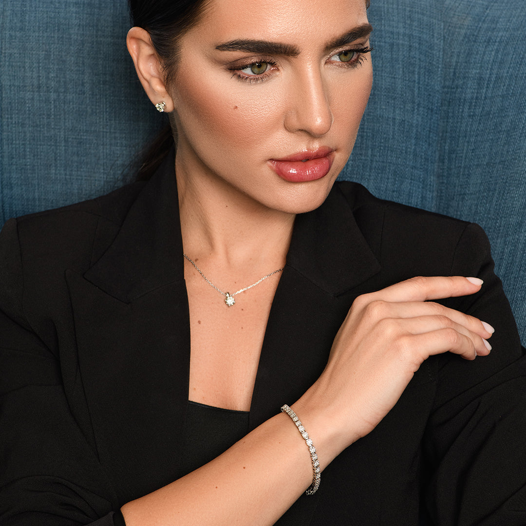 1.5 Carat Tennis bracelet in 18K Gold and Diamonds