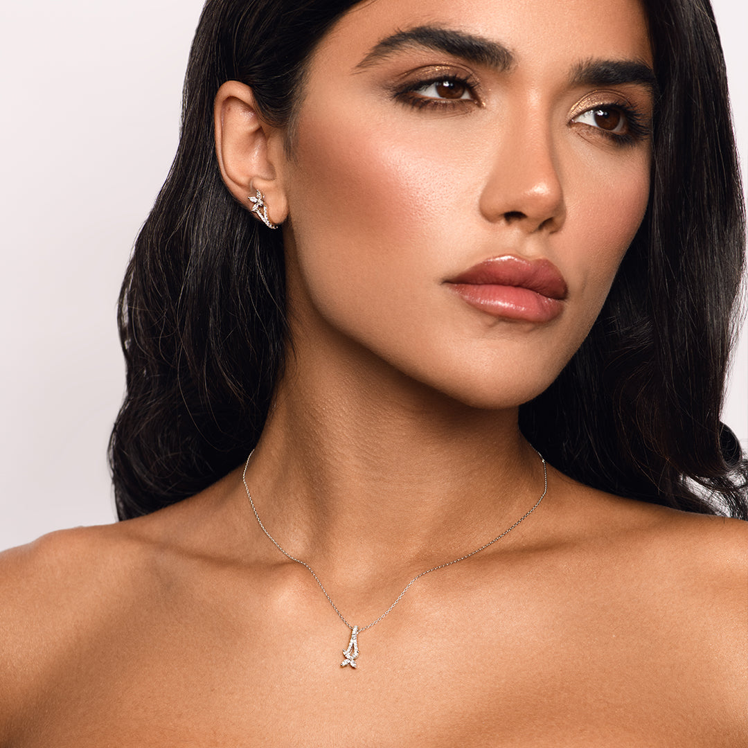 Red Carpet Flower Diamond Pendant