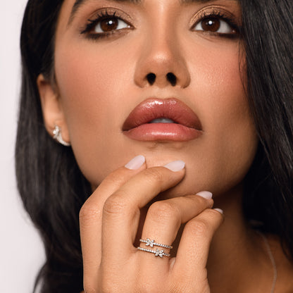 Red Carpet Twin Flower Areeq Diamond Ring