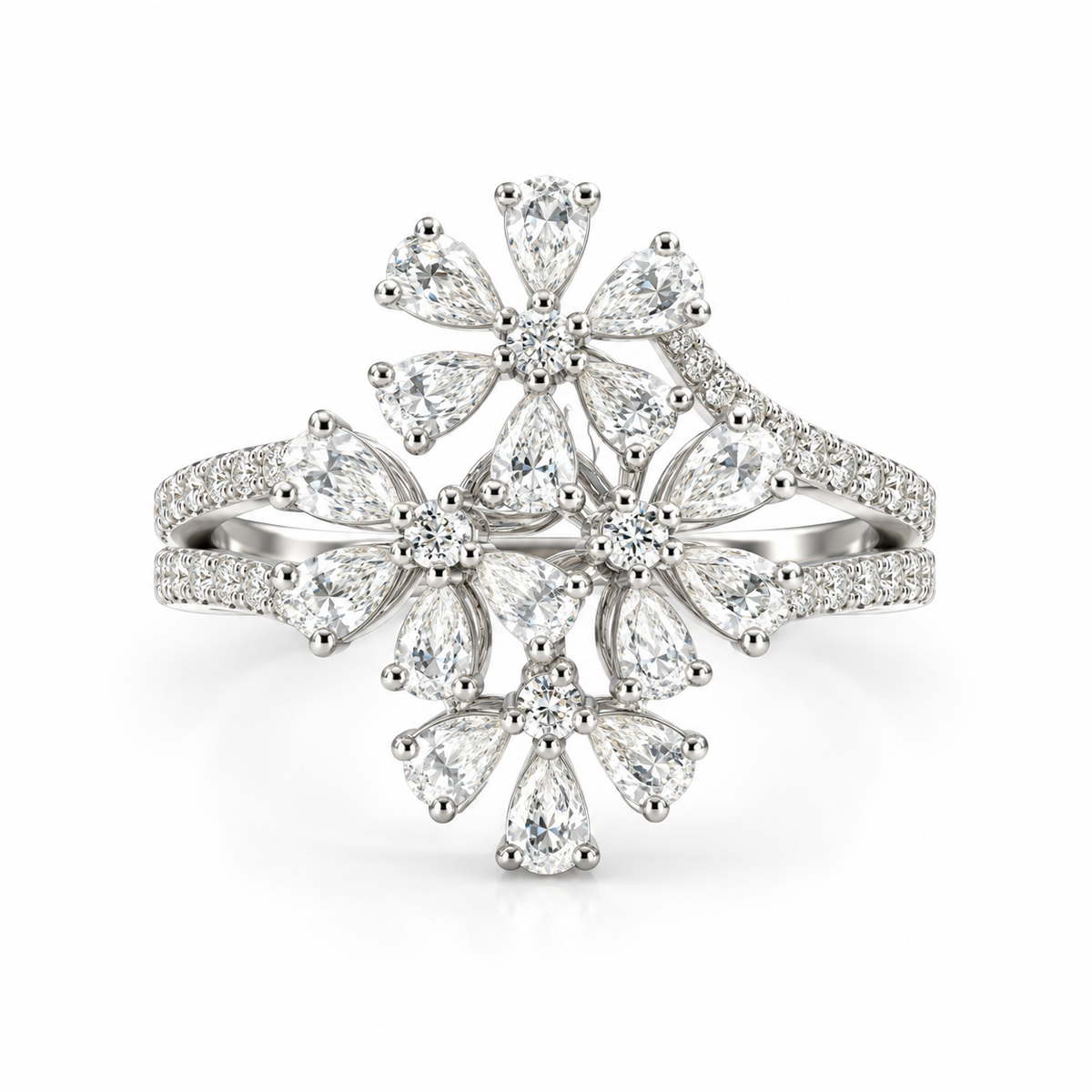 18K White Gold 