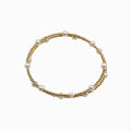 Sakura Double-Wrap Pearl & 18K Yellow Gold Bangle