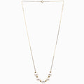 Sakura Five-Pearl Station Necklace in 18K Yellow Gold
