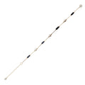Sakura Sapphire & Pearl Station Bracelet in 18K Yellow Gold