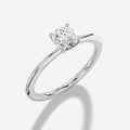 0.18 Carat Natural Round Diamond Solitaire Ring