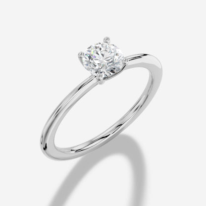 0.18 Carat Natural Round Diamond Solitaire Ring