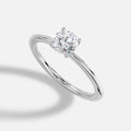 0.18 Carat Natural Round Diamond Solitaire Ring