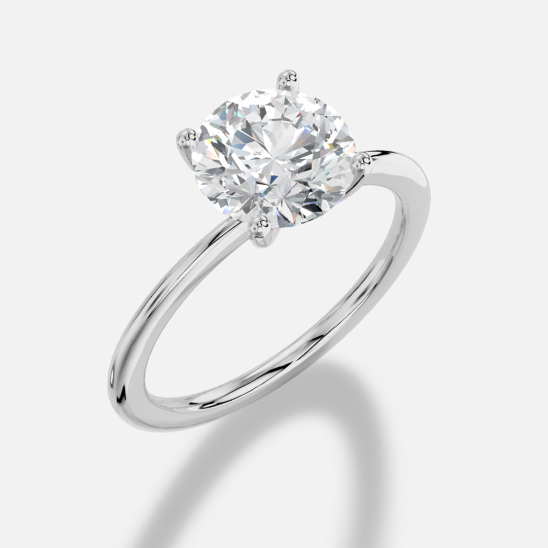 1.50 Carat Natural Round Diamond Solitaire Ring