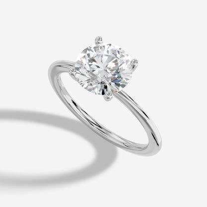 1.50 Carat Natural Round Diamond Solitaire Ring