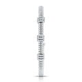 Tessitore Diamond-Pavé Tubogas Bangle in 18K White Gold