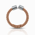 Tessitore 18K Rose Gold Diamond Pavé Flexible Bypass Ring