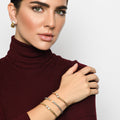 Tessitore Diamond-Studded Bangle in 18K Rose Gold