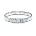 Tessitore Fancy Bangle in 18K White Gold - Regular by liali Jewellery - Shop diamond jewellery online through - www.lialijewellery.com - world wide shipping - free delivery in UAE 