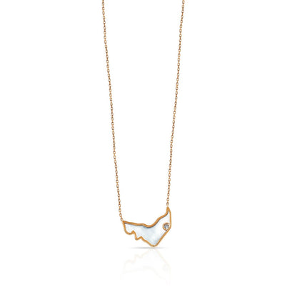Emirates Pride Diamond Pendant in 18K Rose Gold