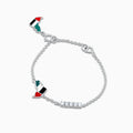 Tiny Emirates Diamond Bracelet in 18K White Gold