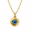 Golden Iris Pendant 18K Gold