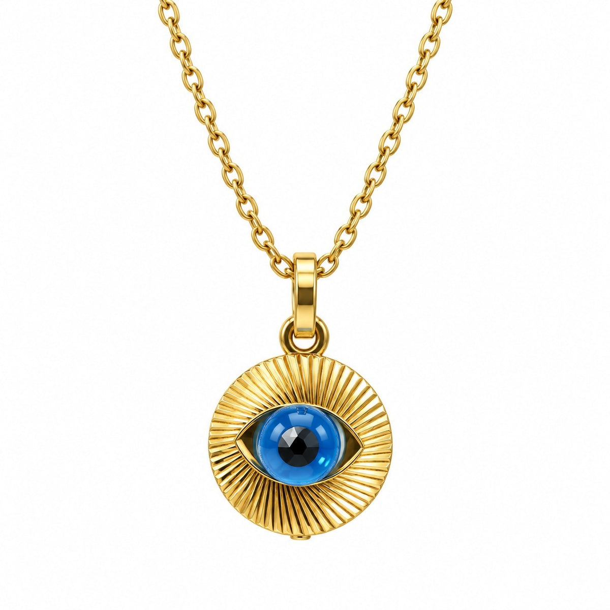 Golden Iris Pendant 18K Gold