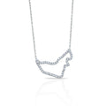 The UAE Legacy Diamond Pendant in 18K White Gold