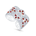 Timeless Twinkle: Ruby & Diamond Red Carpet Bangle