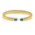 Tessitore Elegance Tubogas Bangle with Rubies & Diamonds