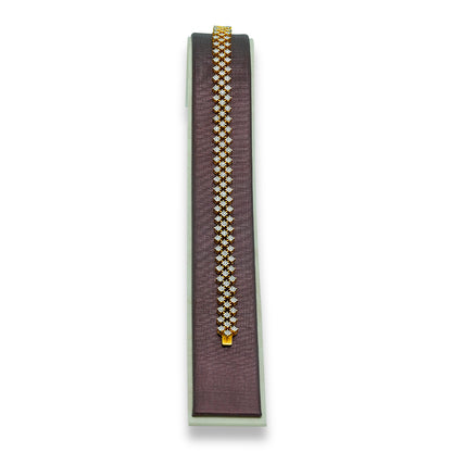 Classic Joie diamond bracelet in 18K yellow gold