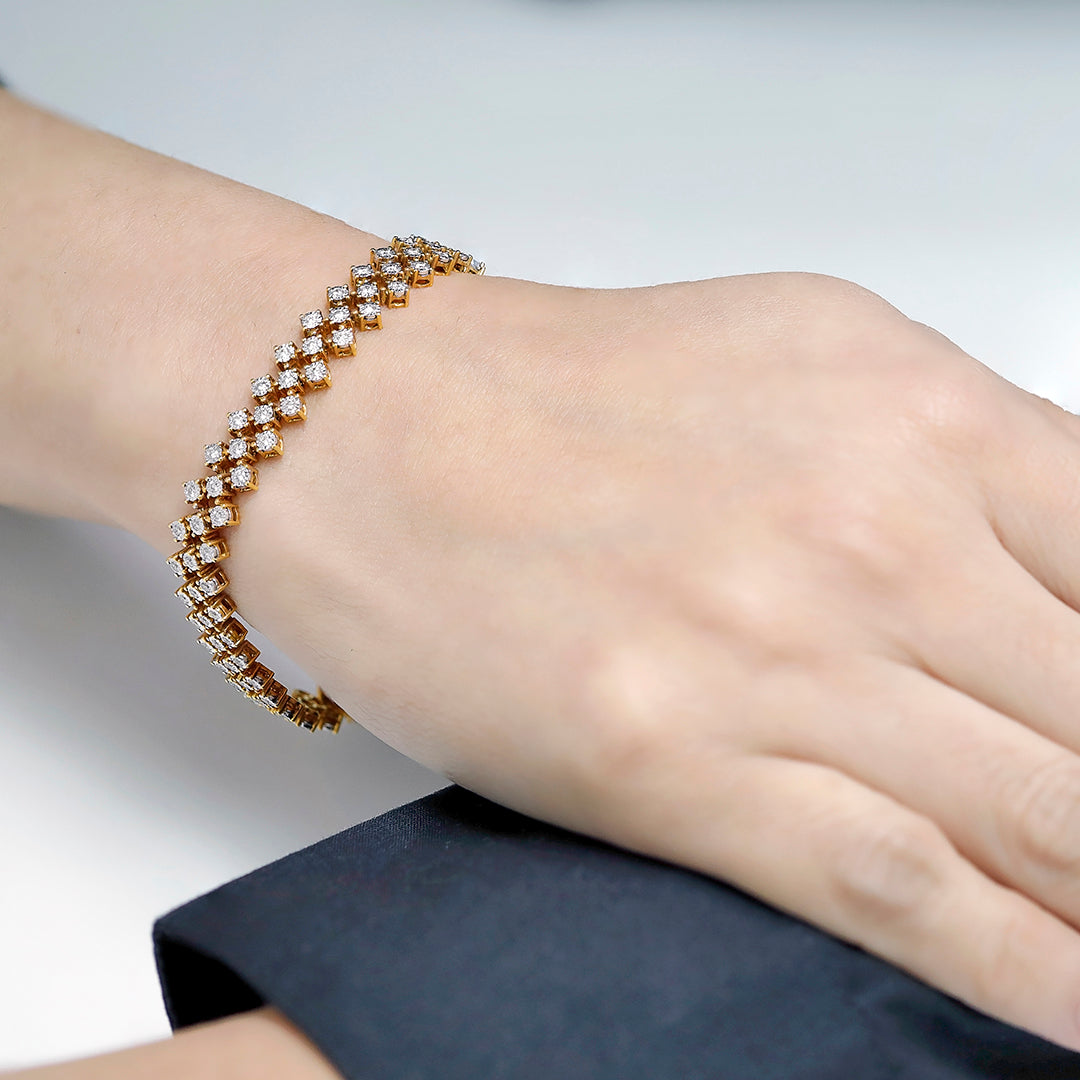 Classic Joie diamond bracelet in 18K rose gold