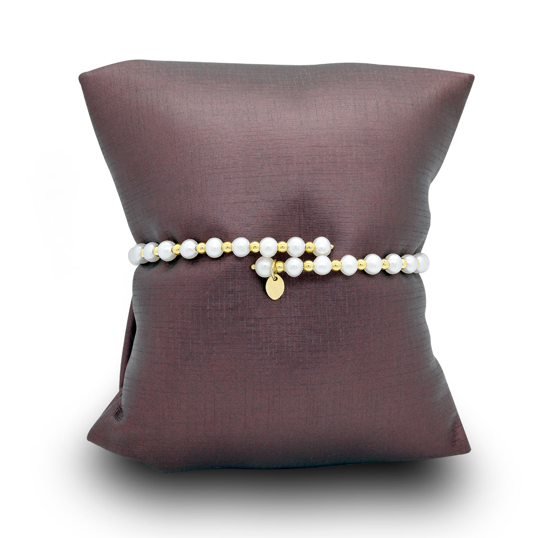 Sakura Golden Duet Pearl Bracelet