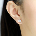 Daily wear diamond earrings in 18K yellow gold