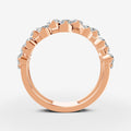 Amara 3 Line Diamond Ring in 18K Rose Gold
