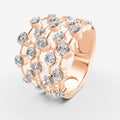 Amara 5 Line Diamond Ring in 18K Rose Gold