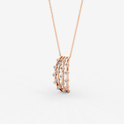 Amara Pendant in 18K Rose Gold- Large