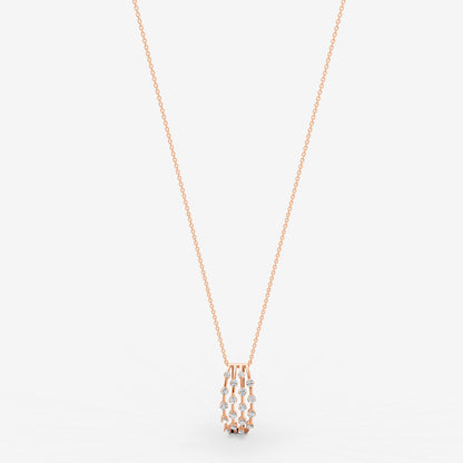 Amara Pendant in 18K Rose Gold- Large