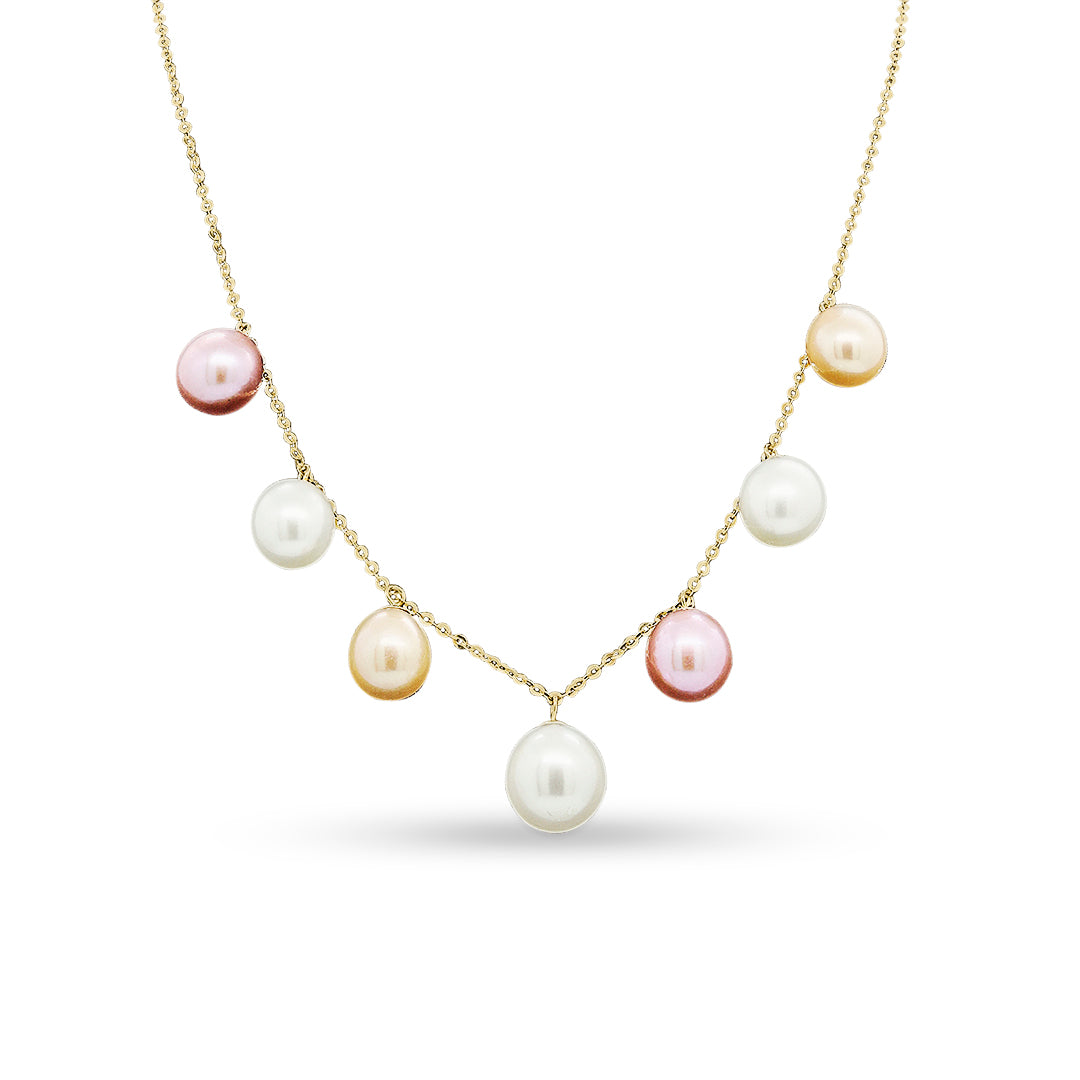 Sakura Multi-Color Pearl Garland Necklace