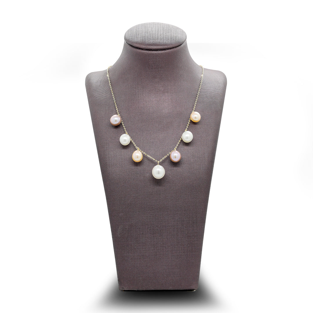 Sakura Multi-Color Pearl Garland Necklace