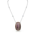 Fancy Pink Sapphire, Ruby & Diamond Pendant