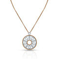 Two Tone Fancy Round Shaped Pendant